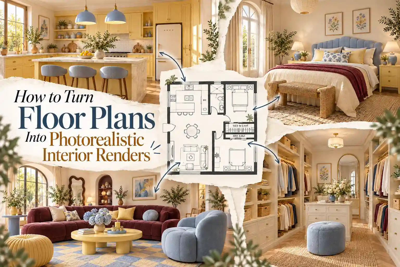How to Turn Floor Plans Into Photorealistic Interior Renders